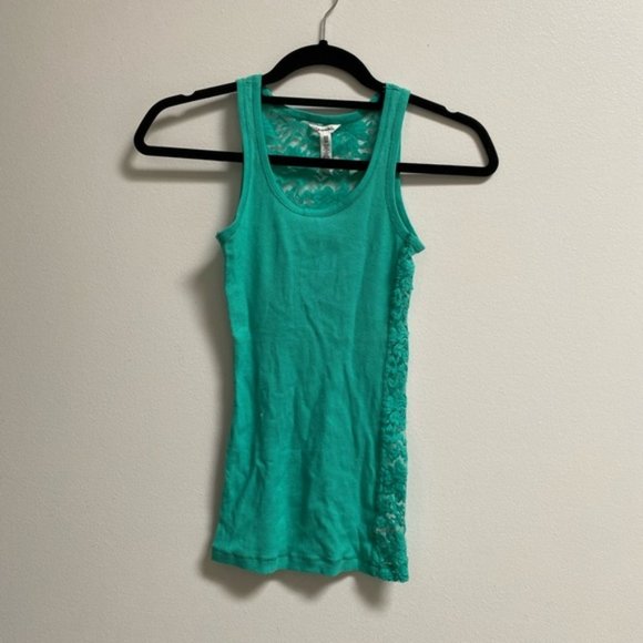 Aeropostale Lace Ribbed Tank Top - Picture 1 of 3
